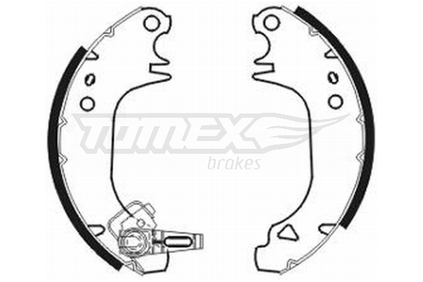 Sada brzdových čeľustí TOMEX Brakes